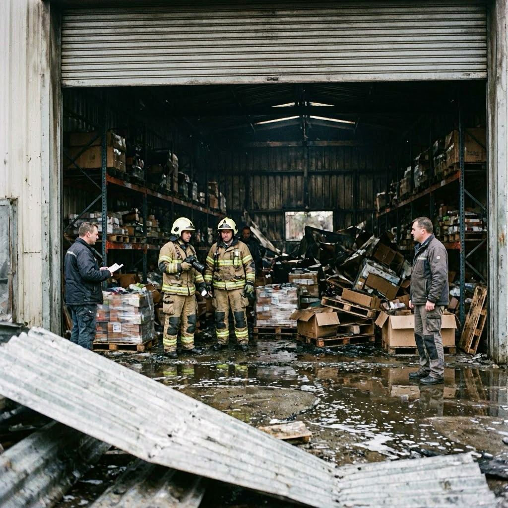 130.000 Euro Schaden nach Brand in Lagerhalle in Schwarme