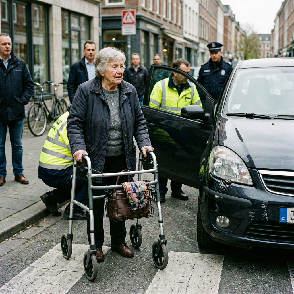 79-jährige Frau mit Rollator von Auto in Mainz erfasst