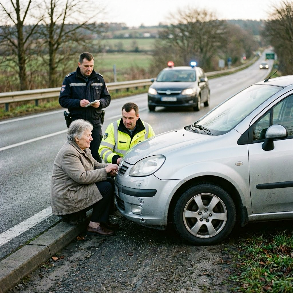 81-Jährige verursacht Beinahe-Crash auf B287 und verliert Führerschein