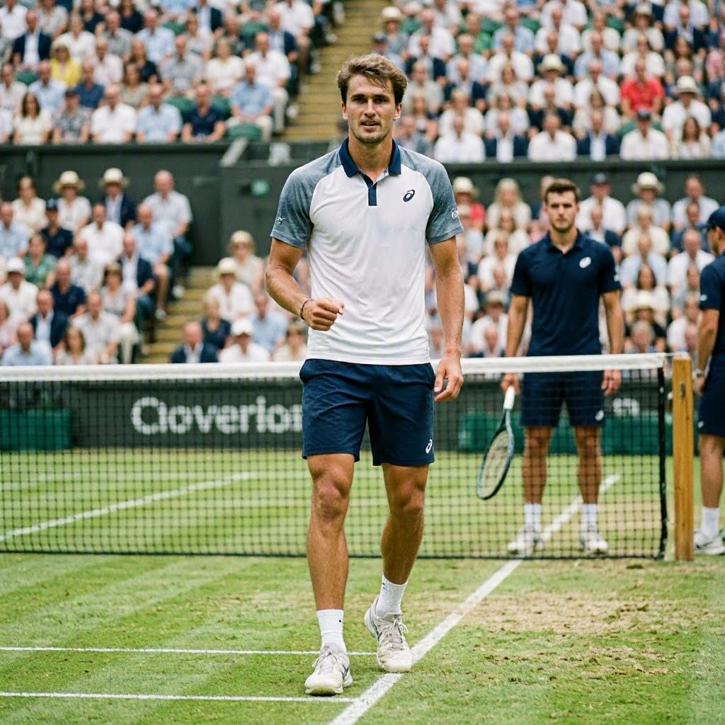 Alexander Zverev führt im Wimbledon-Achtelfinale gegen Lehecka