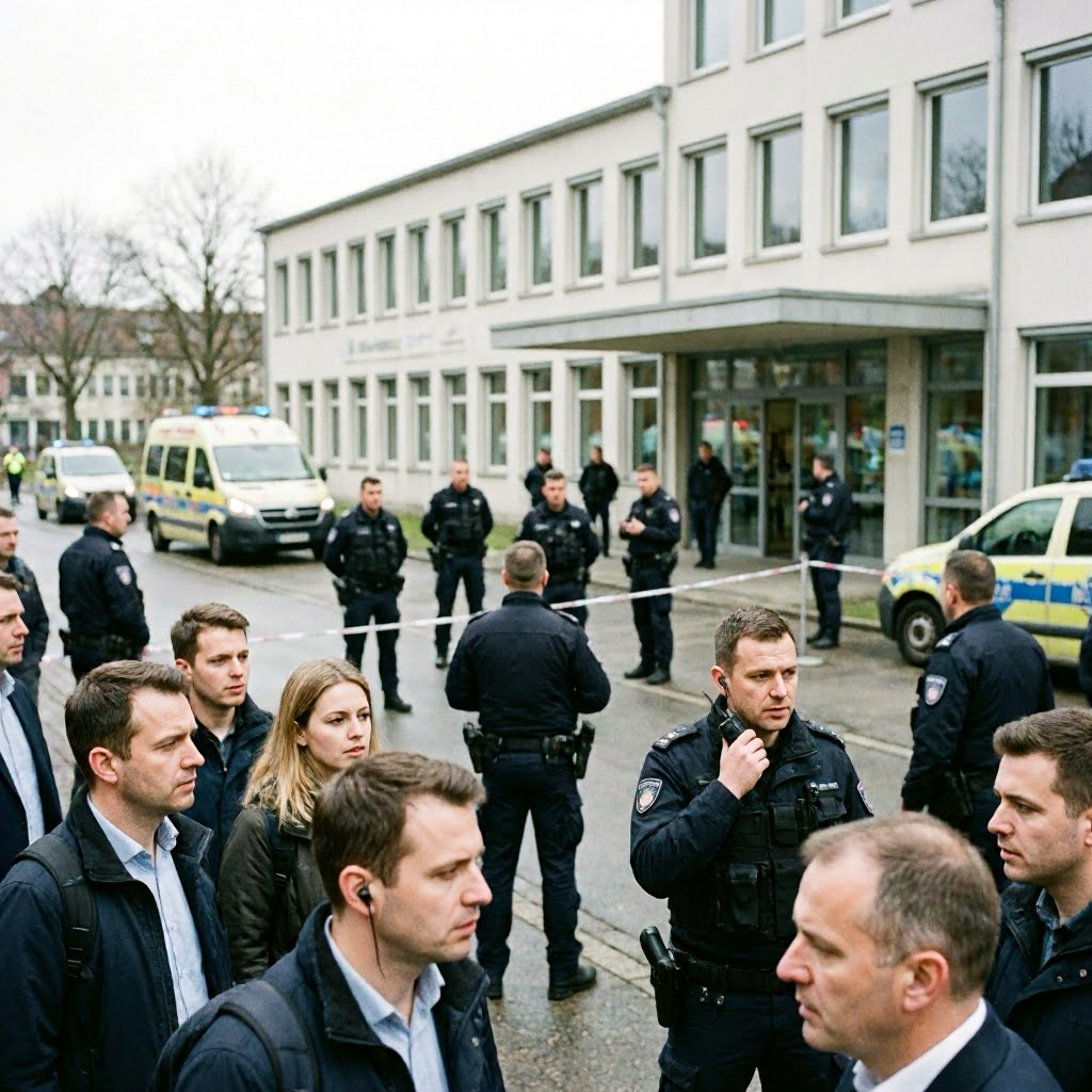 Amok-Alarm löst Großeinsatz am Schulzentrum in Friedrichshafen aus