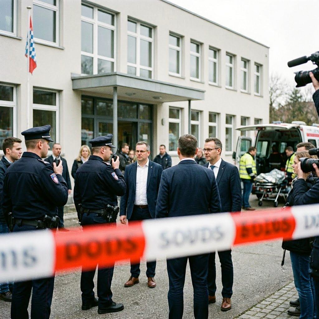 Amok-Verdacht: Vier Schwerverletzte an Gymnasium in Bayern