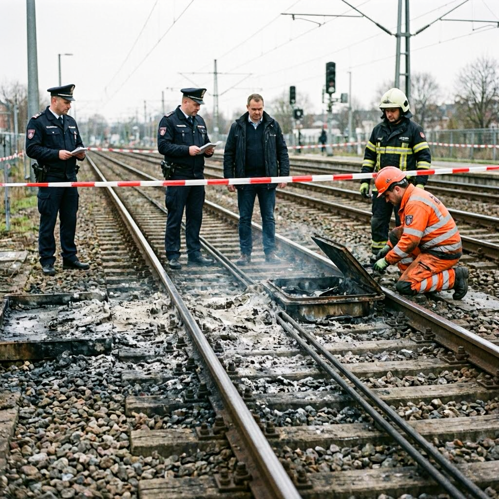 Bahnstrecke Düsseldorf–Köln: Sperrung nach verdächtigem Feuer