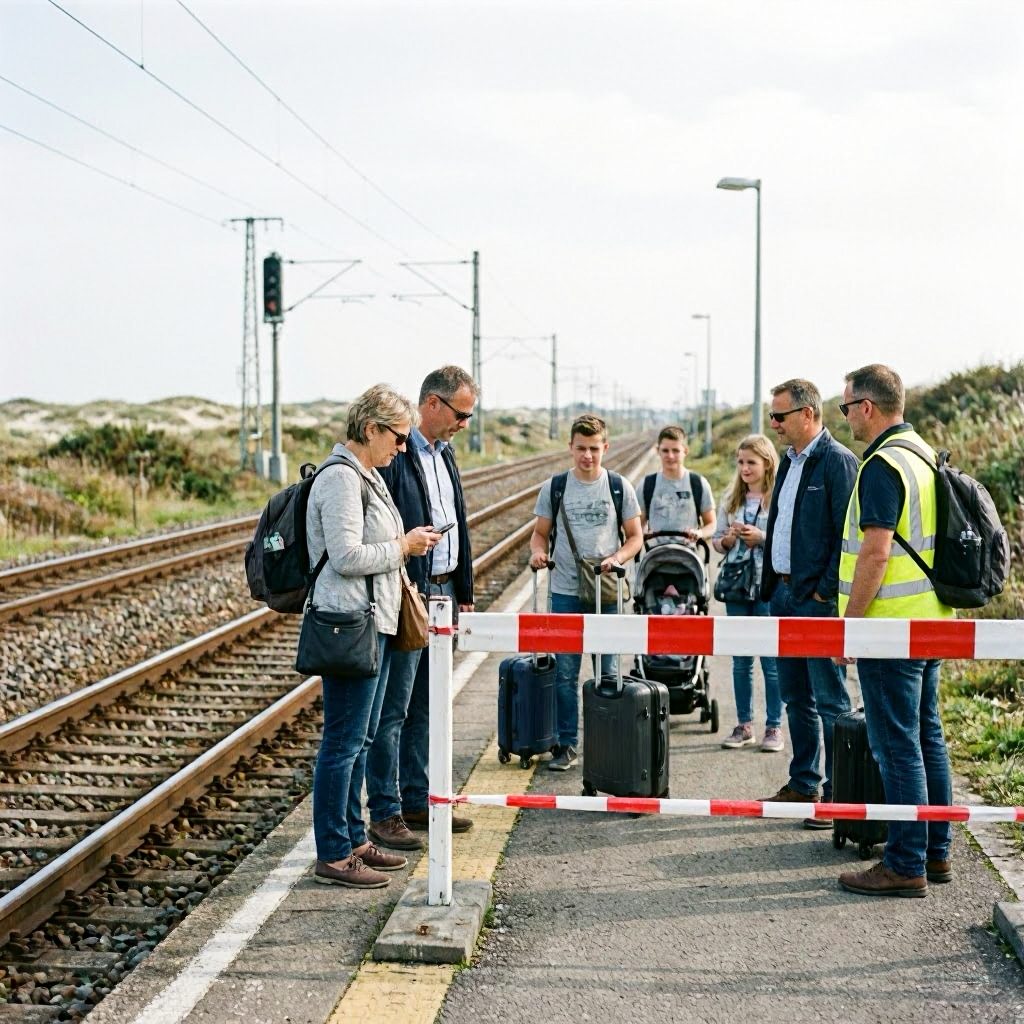 Bahnstrecke zur Küste dicht: Urlauber müssen umplanen