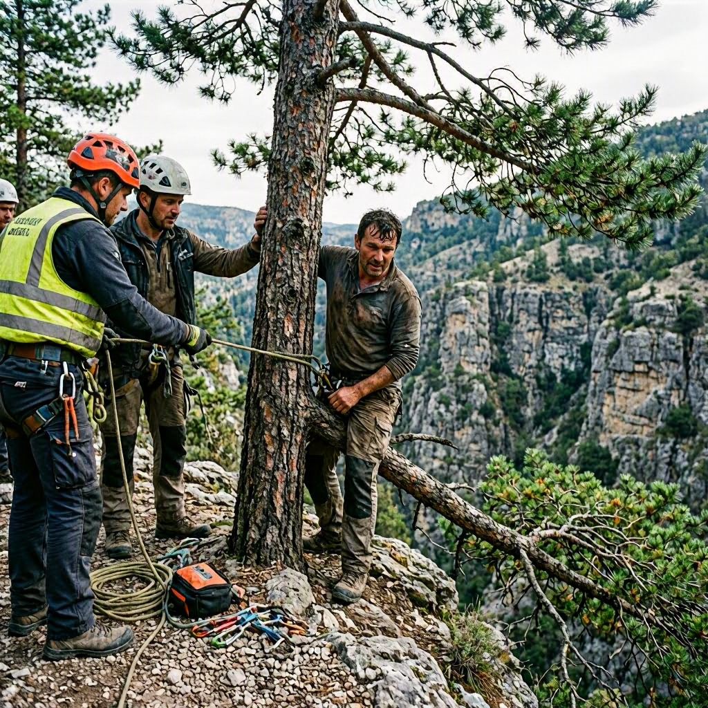 Baum rettet Mann vor tödlichem Sturz am Mädlesfelsen