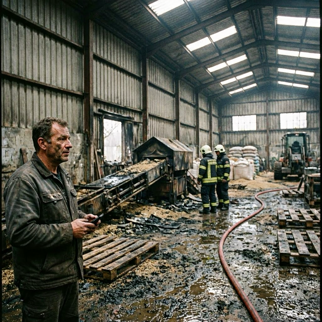 Brand im Getreidelager in Sulzfeld verursacht 140.000 Euro Schaden