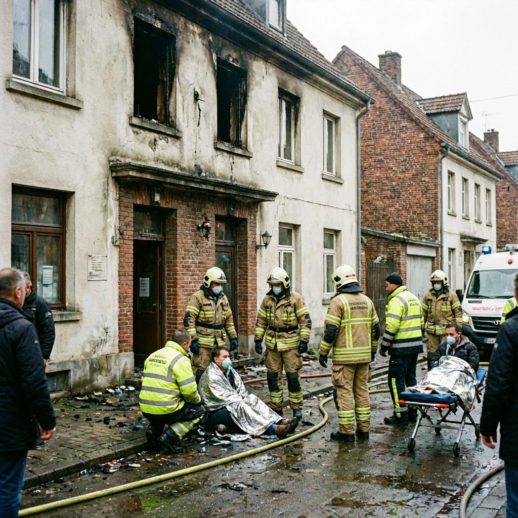 Brand in Alzenau: Hoher Sachschaden und vier Verletzte bei Wohnhausfeuer