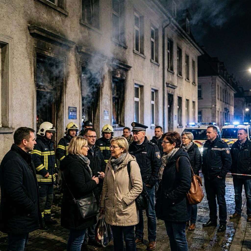 Brand in Alzey: 22 Menschen müssen ihre Wohnungen verlassen