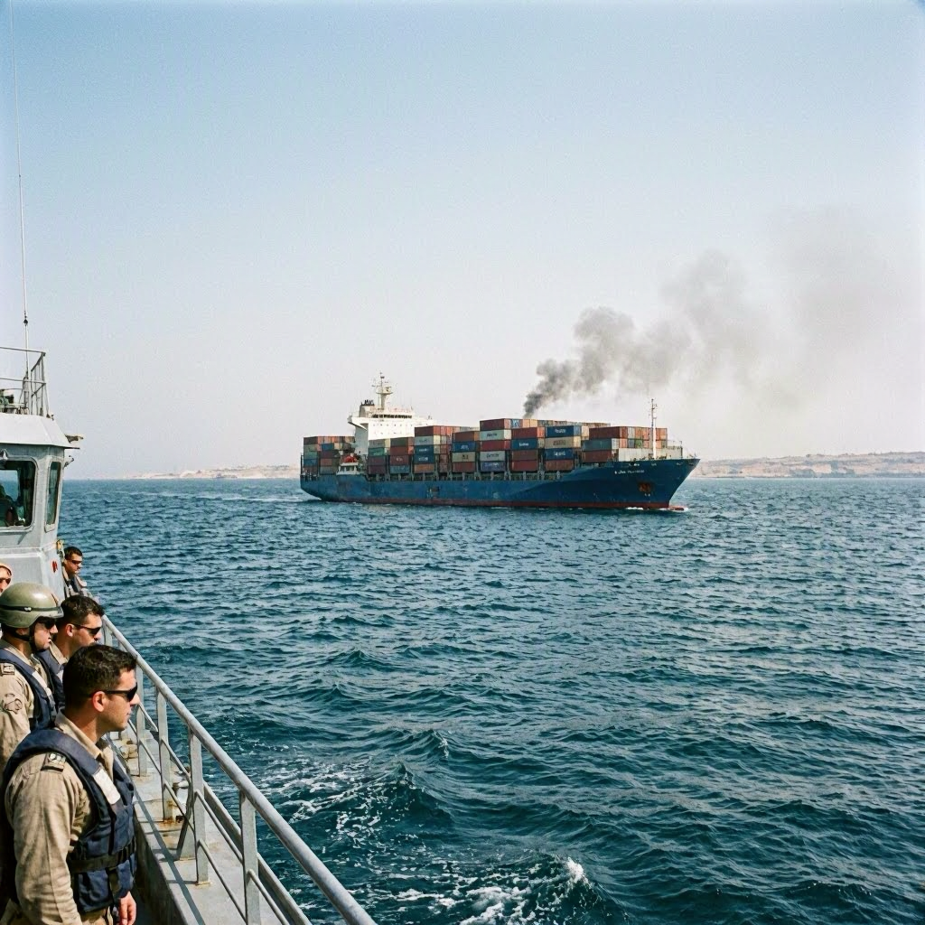 Cargo Ship Under Attack in Red Sea, British Military Reports