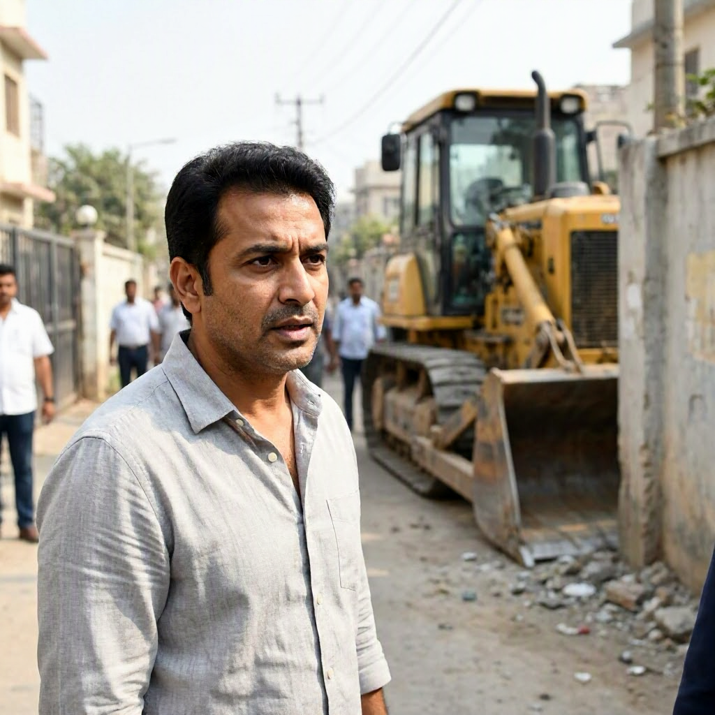 Chandrachur Singh Responds as Bulldozer Arrives at His Gurugram Home