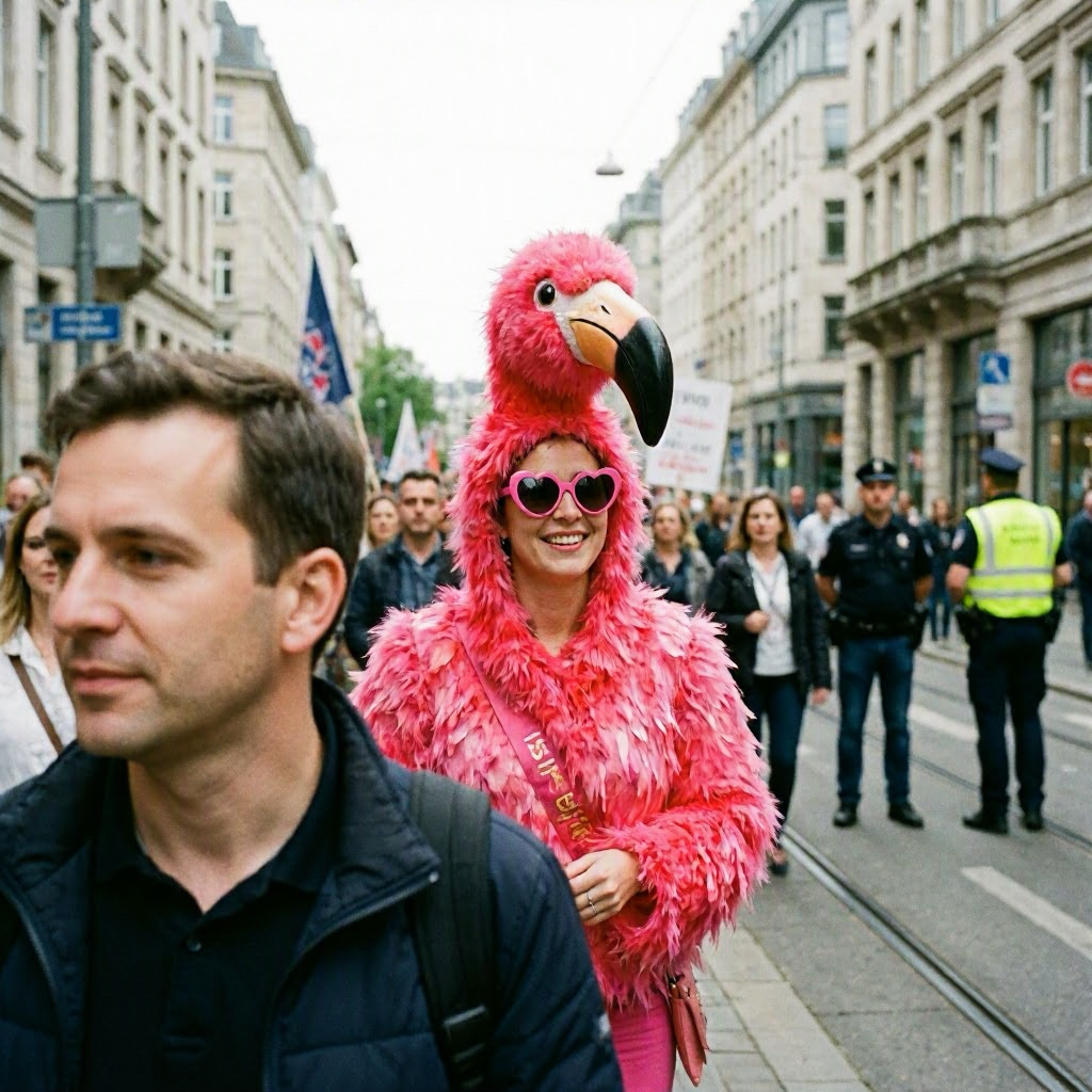 CSD in Köln: Flirty Flamingo setzt ein Zeichen für Vielfalt und Toleranz