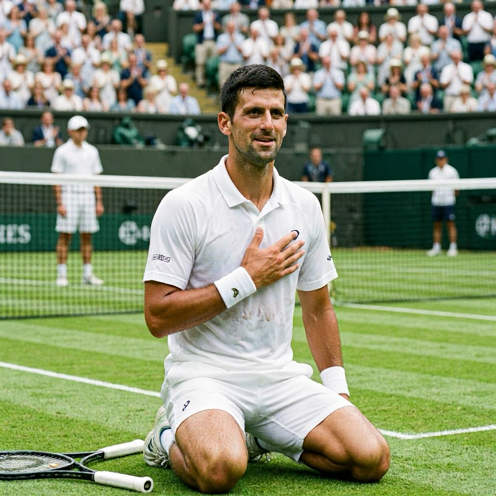 Djokovic triumphiert im Wimbledon-Rekordmatch mit großem Herz