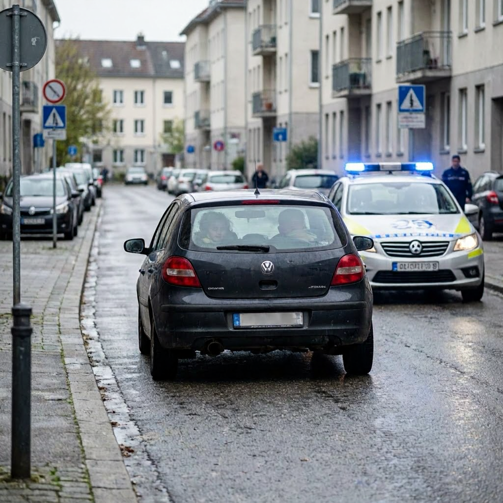 Dramatische Verfolgungsjagd im Kreis Mettmann: Jugendliche mit gestohlenem Auto