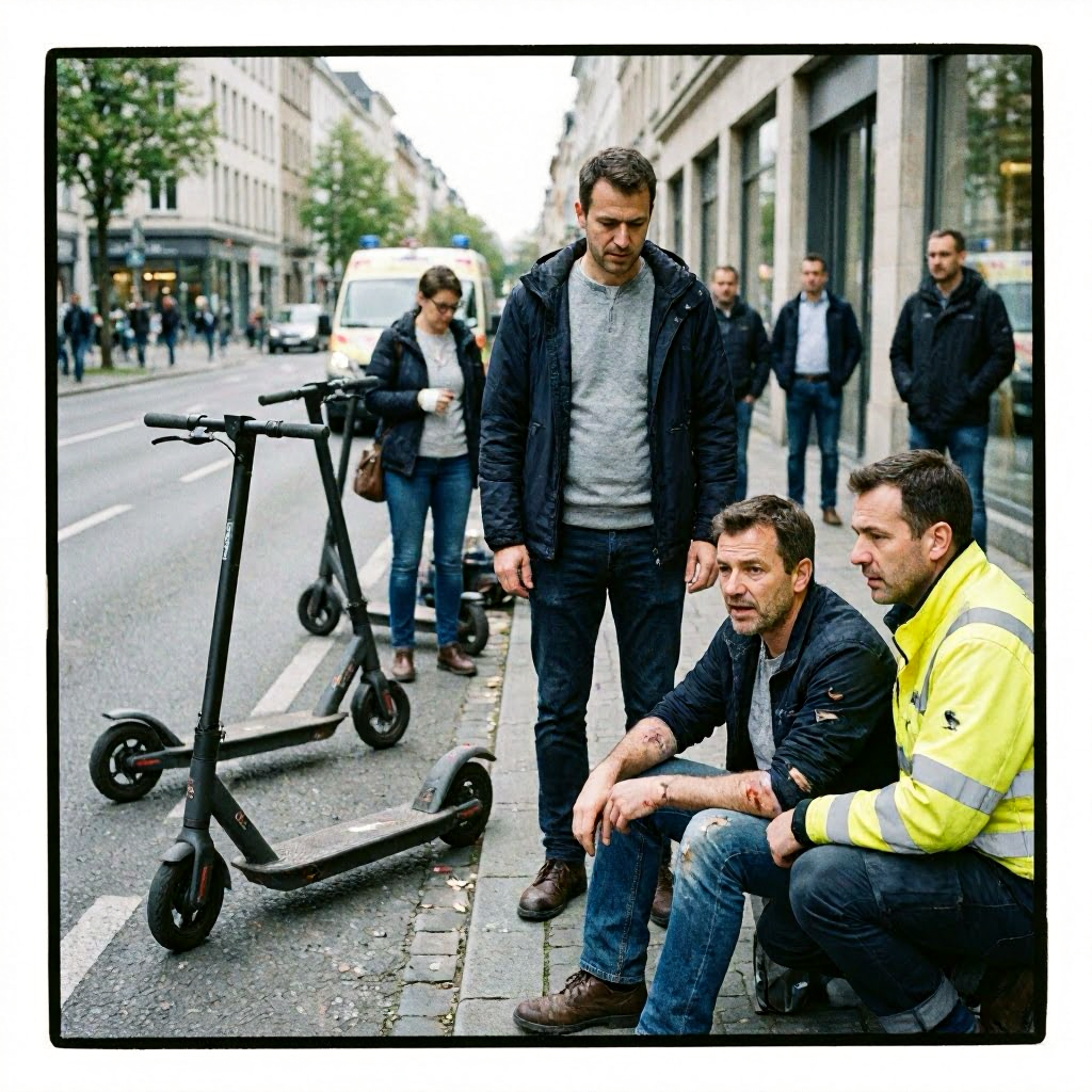 E-Scooter-Unfälle in Frankfurt: Mehrere Verletzte nach Kollisionen