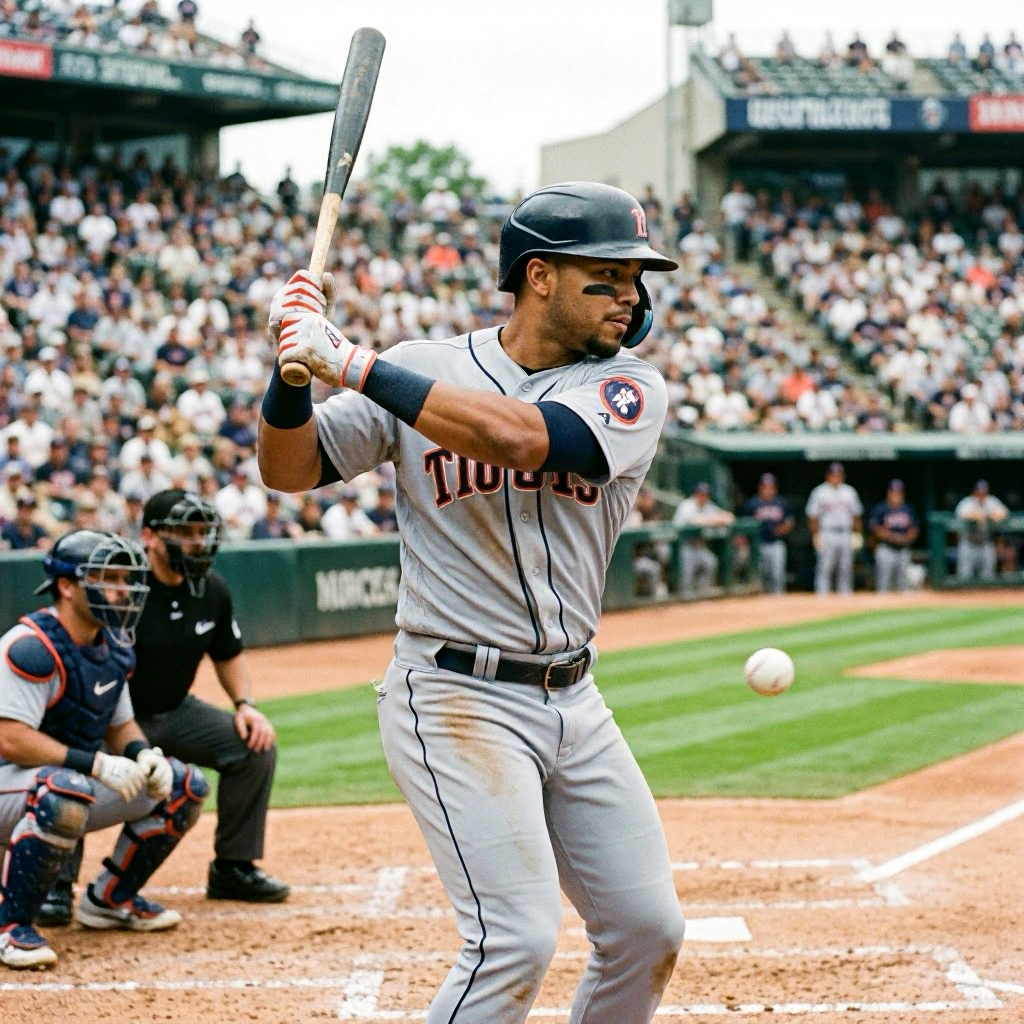 Eduardo Valencia Hits Home Run in First MLB At-Bat for Tigers