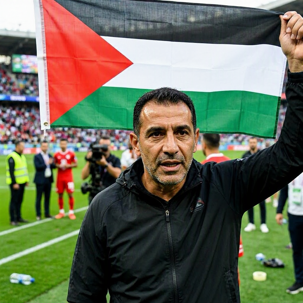 Egypt Coach Hossam Hassan Celebrates World Cup Win for Palestine