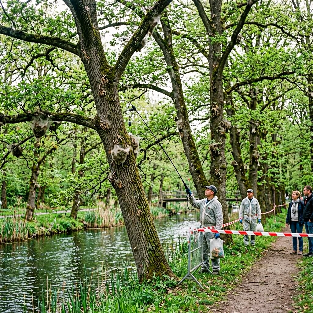 Eichenprozessionsspinner sorgt für Sperrungen im Spreewald