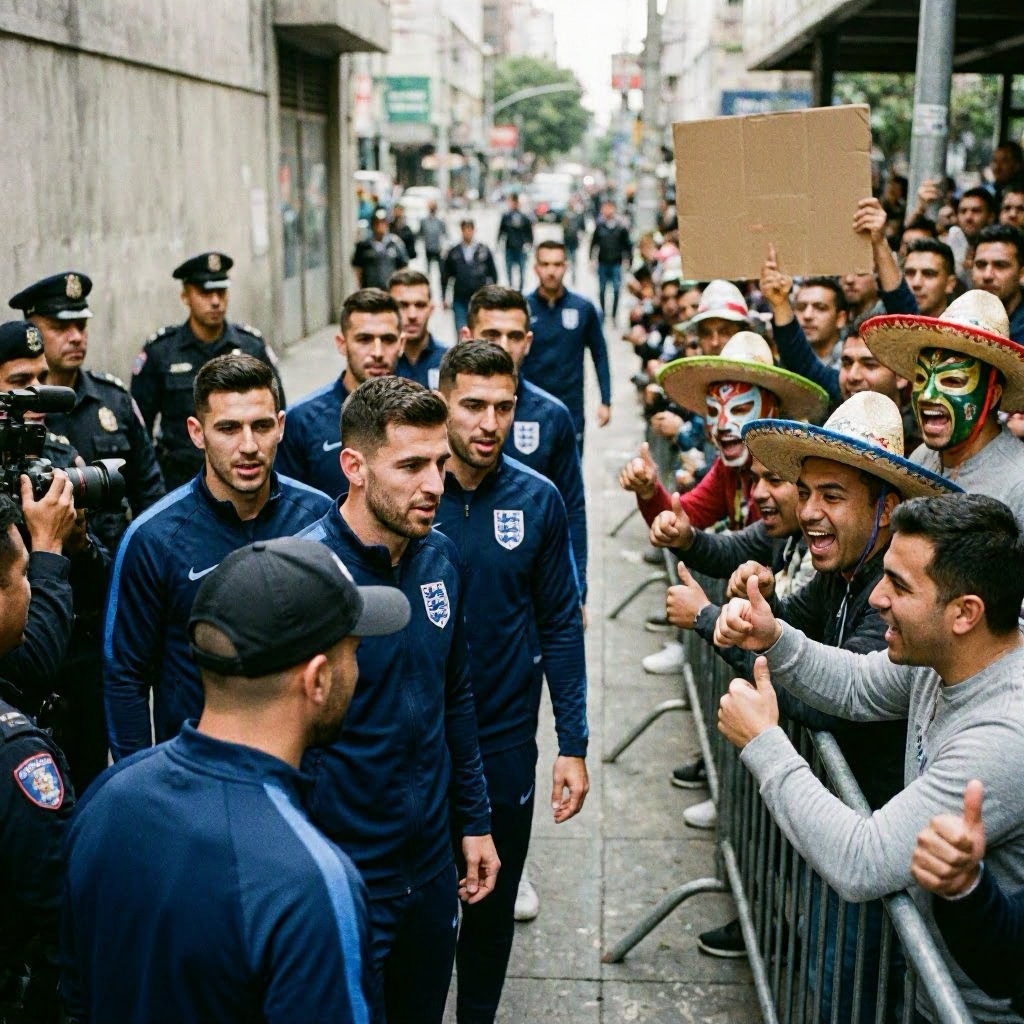 England Team Faces Hostile Reception in Mexico City Ahead of Key World Cup Match