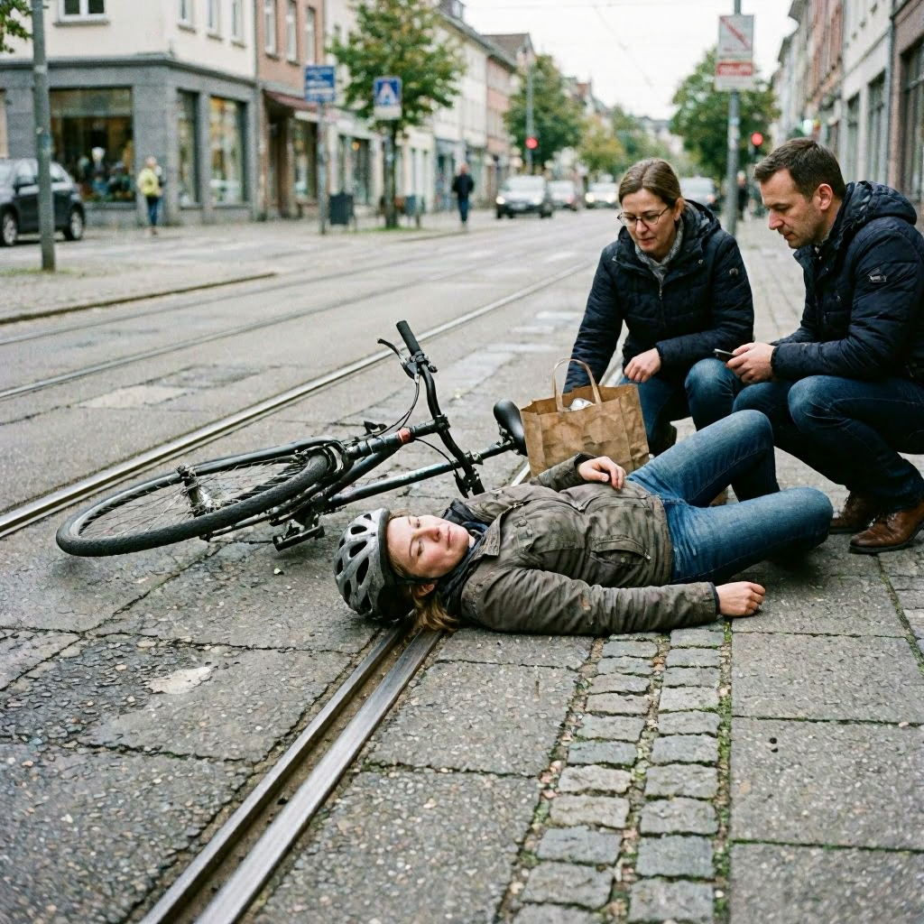Fahrradunfall in Schwerin: 74-jährige Radfahrerin schwer verletzt