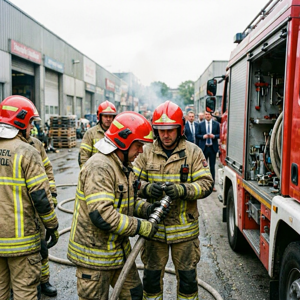 Feuerwehreinsatz am Stuttgarter Großmarkt könnte bis Montag andauern