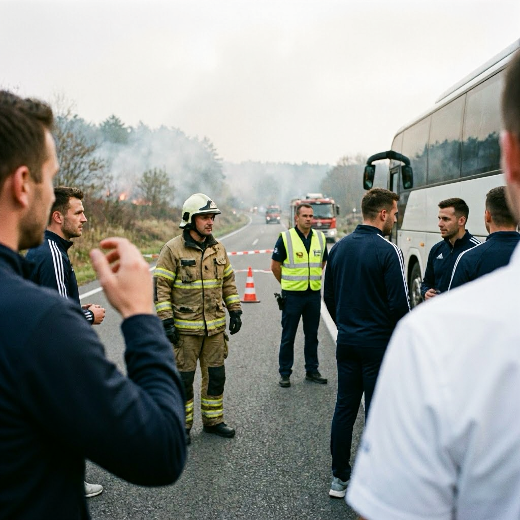 Flächenbrand führt zur Sperrung der Bundesstraße 45 im Rhein-Neckar-Kreis
