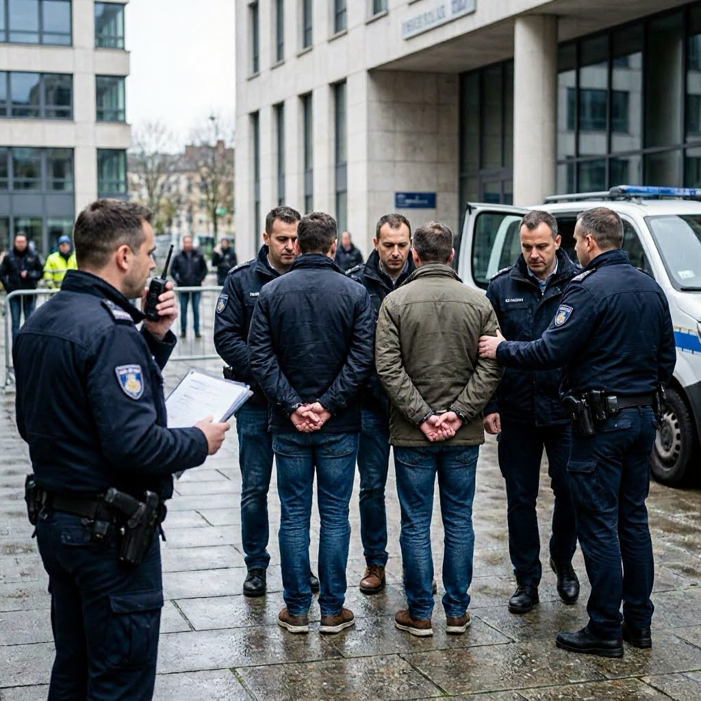 Fünf mutmaßliche Mitglieder einer Schleuserbande in Deutschland festgenommen