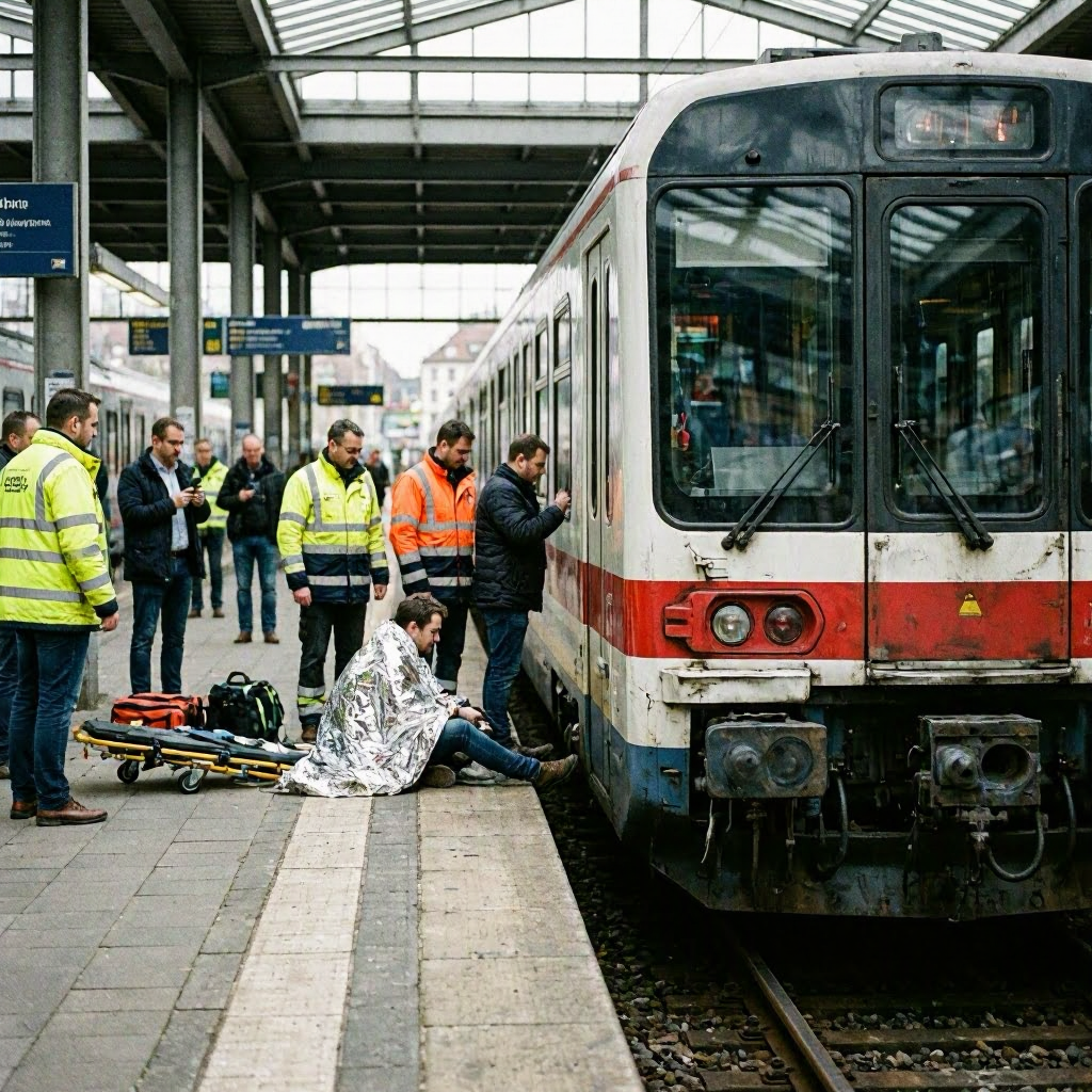 Fünf Verletzte beim Unfall im Tübinger Hauptbahnhof