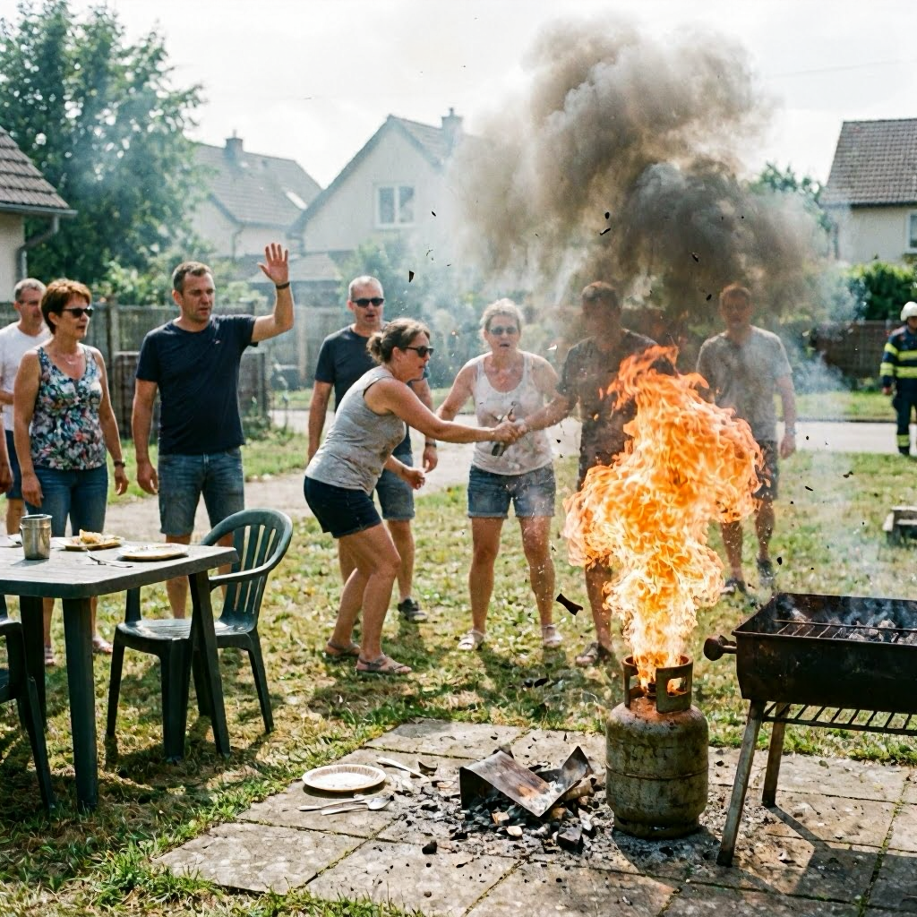 Gasflasche explodiert nach Grillunfall in Oberfranken