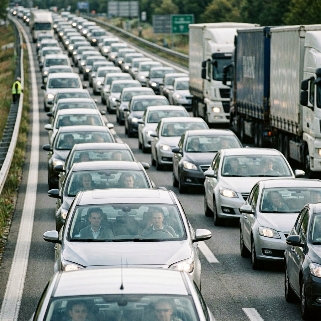 Geduld auf Autobahnen gefragt: Ferienbeginn bringt Staus mit sich