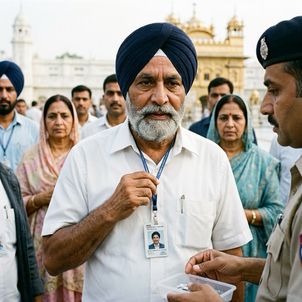 Golden Temple Pilgrims Ordered to Remove IDs Featuring CM Bhagwant Mann Amid Controversy