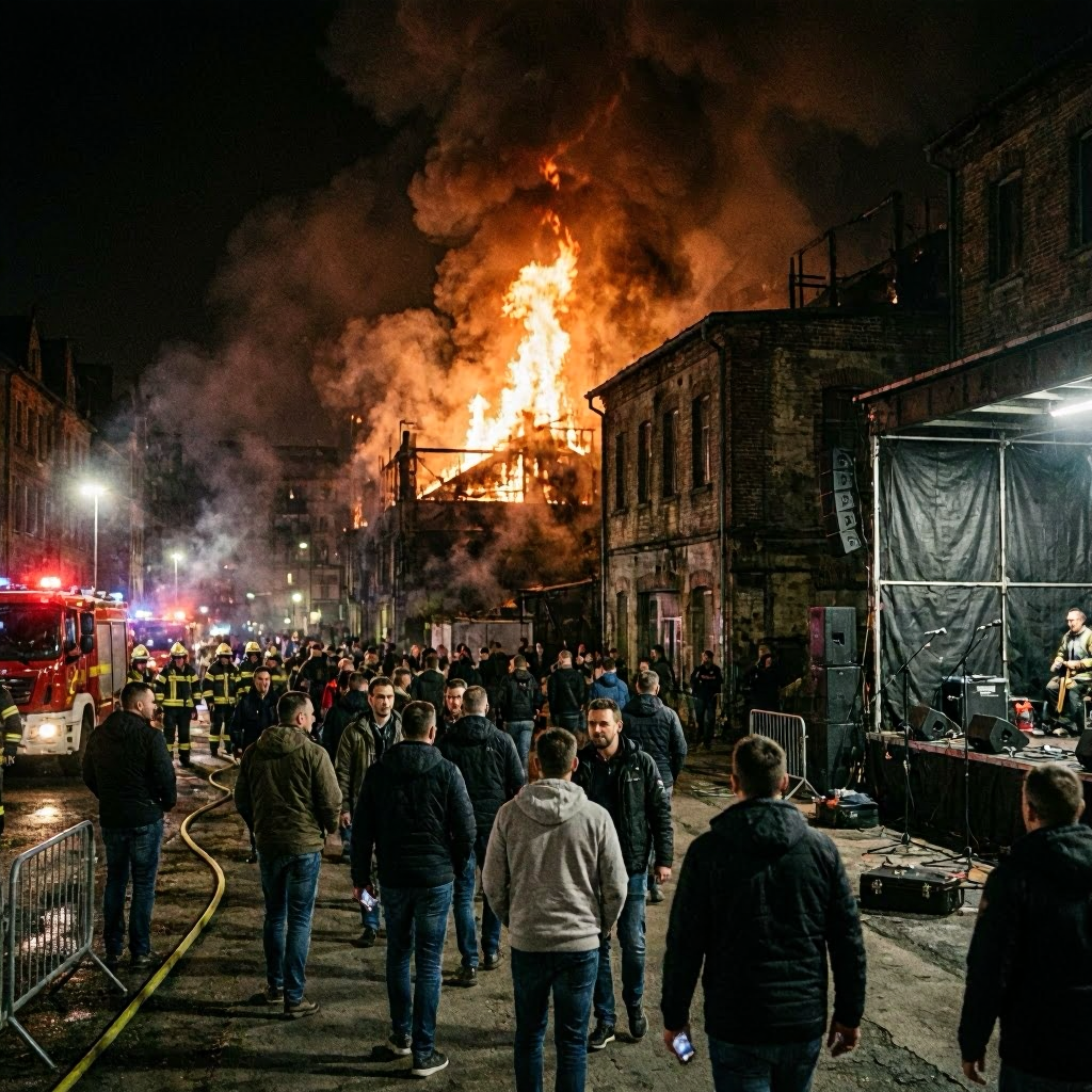 Großbrand in Nürnberg: Flammeninferno auf altem Westerngelände