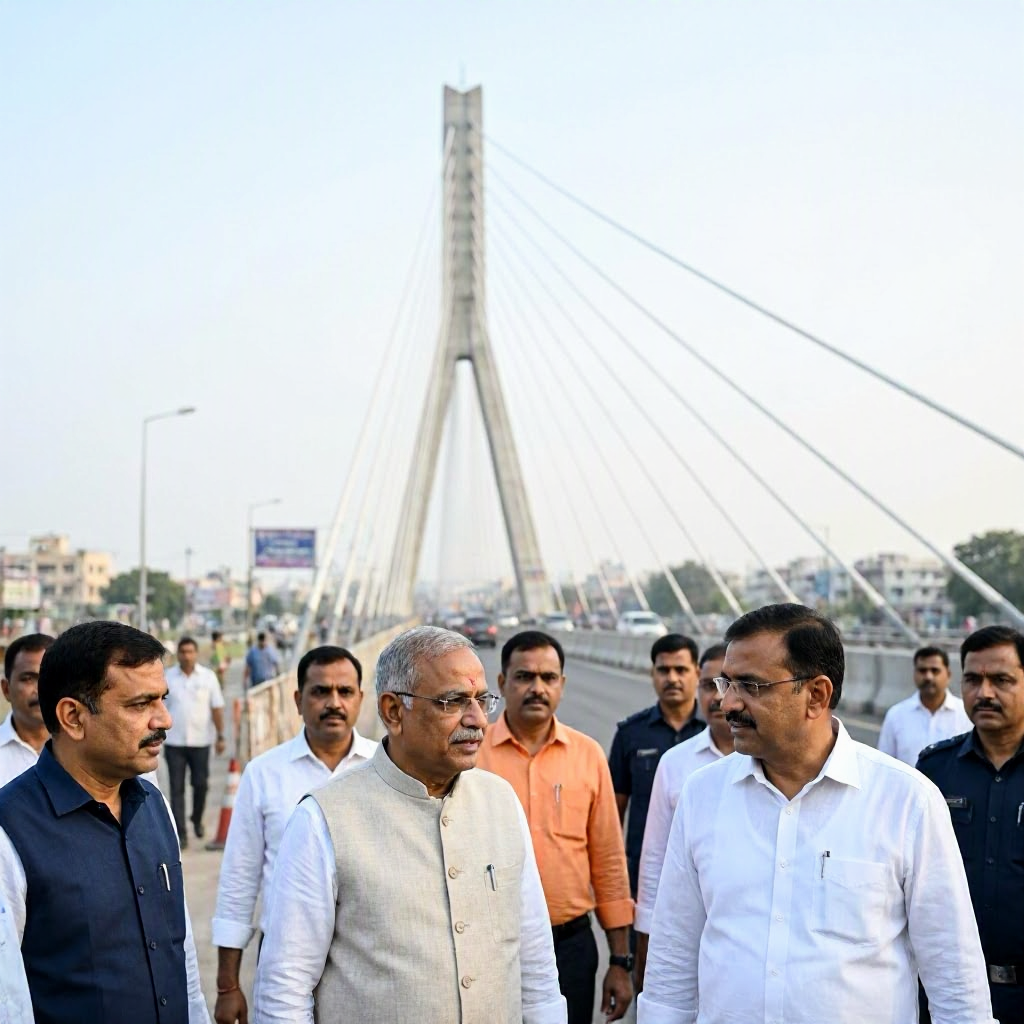 Gujarat Unveils Its First Urban Cable-Stayed Flyover on Ahmedabad-Gandhinagar Corridor