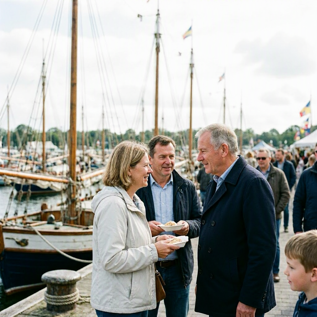 Hafenfest in Ditzum: Tradition und Gemeinschaft trotz Regen