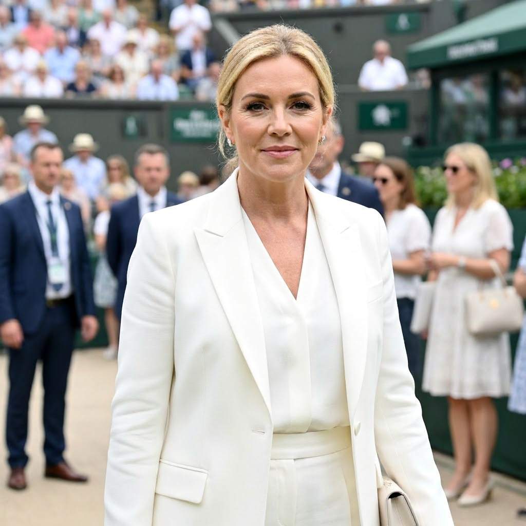 Hannah Waddingham begeistert in Wimbledon mit strahlendem Weiß