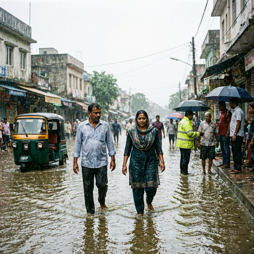 Heavy Monsoon Rains Cause Chaos in Gujarat and Maharashtra