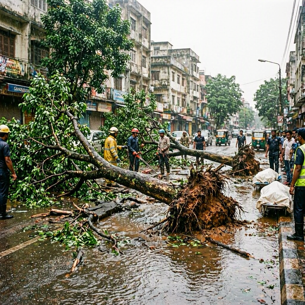 Heavy Rains Cause 142 Trees to Fall in Mumbai, Two Fatalities Reported