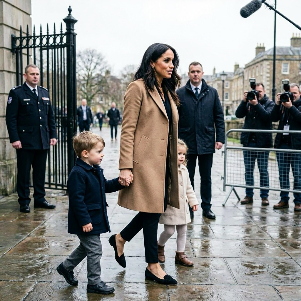 Herzogin Meghan reist mit den Kindern nach Großbritannien – Treffen mit König möglich