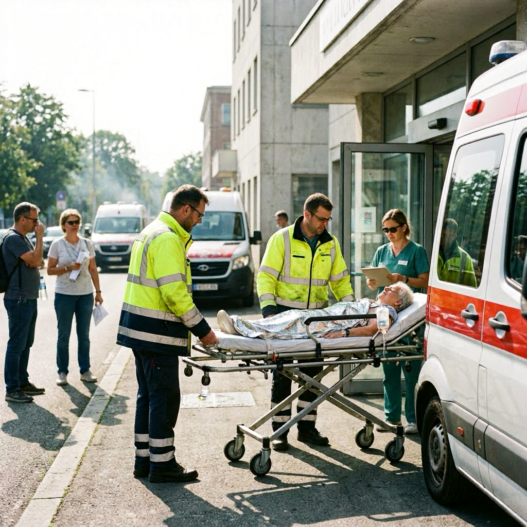 Hitzewochenende löst fast 5.000 zusätzliche Rettungswagen-Einsätze aus