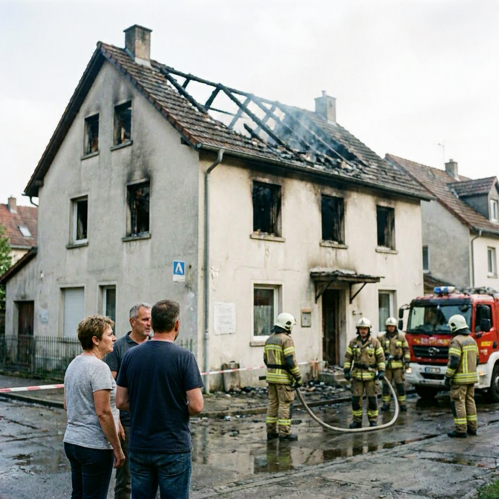 Hoher Sachschaden bei Brand in Einfamilienhaus in Reichenschwand