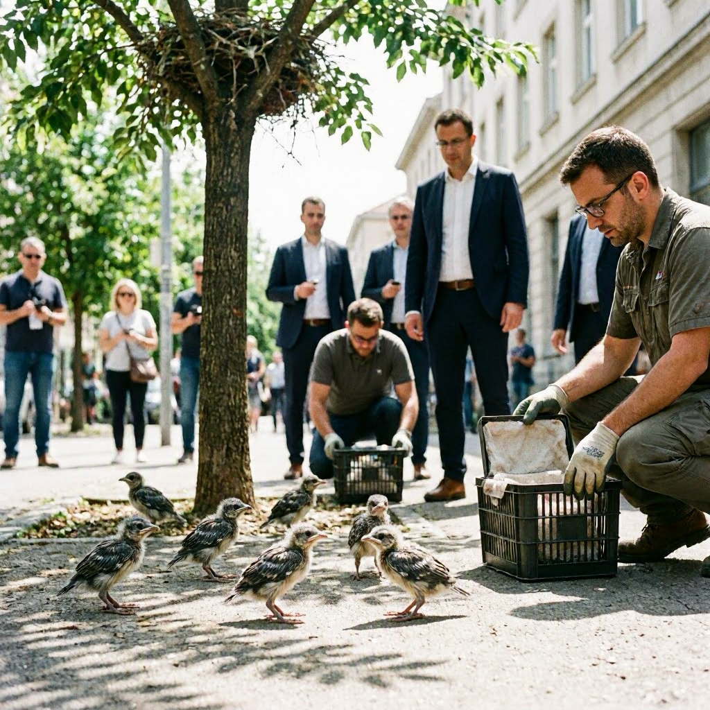 Hunderte Jungvögel fliehen vor Hitze aus ihren Nestern