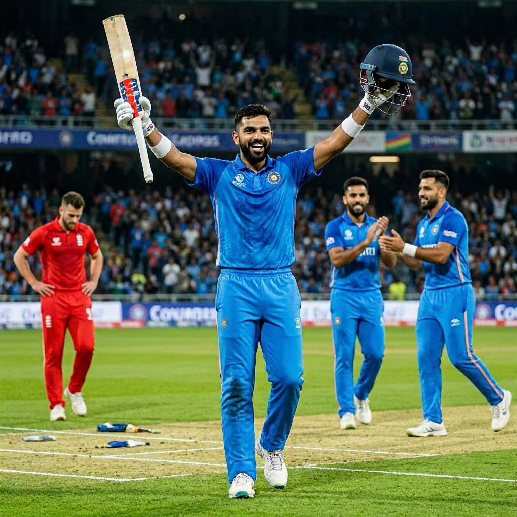 India Clinches Thrilling T20 Series Win Against England 3-2