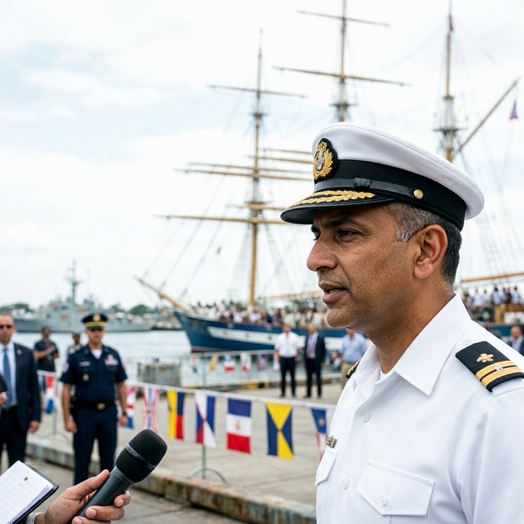 INS Sudarshini Showcases Indian Naval Strength at US Naval Review 250