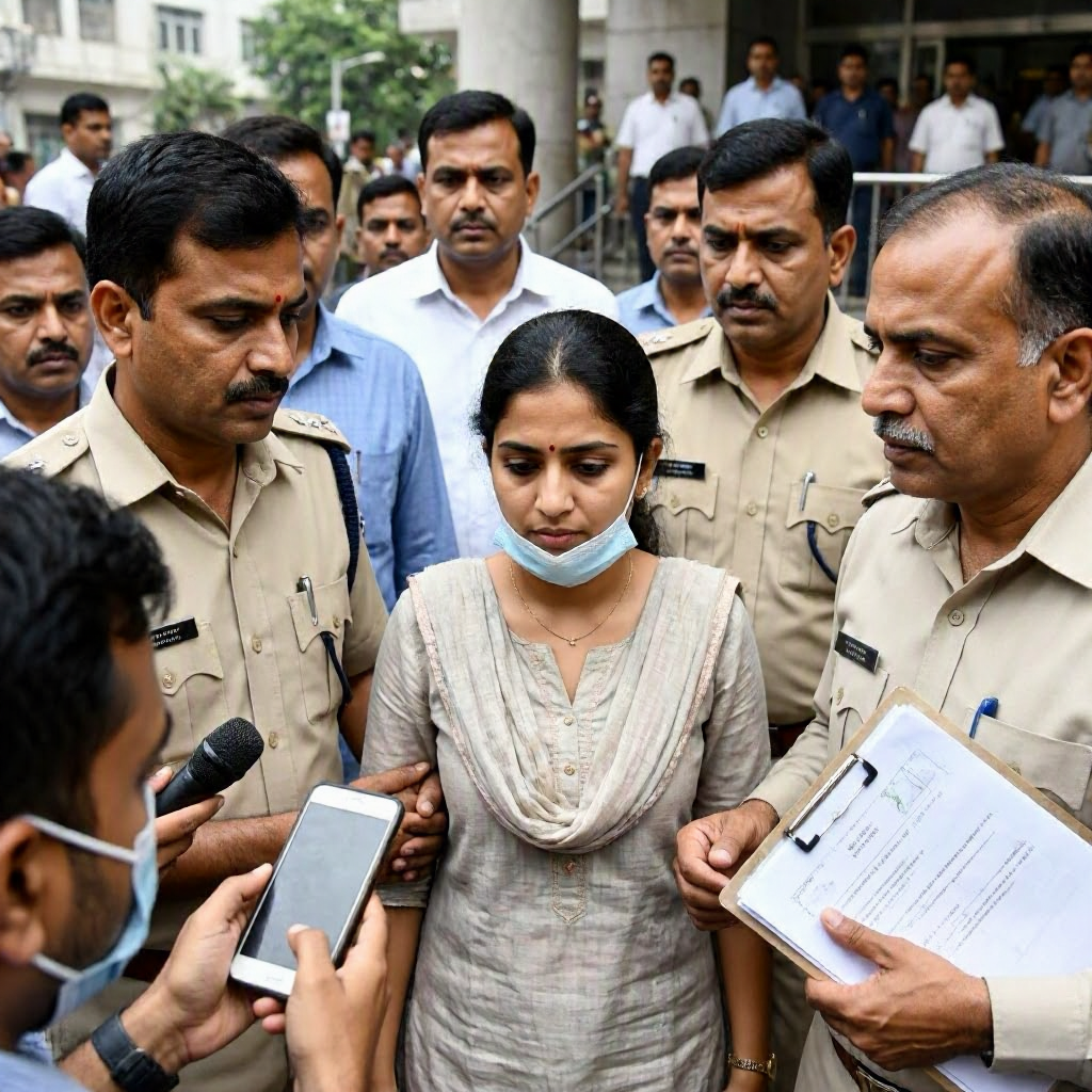 Ketan Agarwal Murder Case: Siya Goyal Reacts During Police Investigation