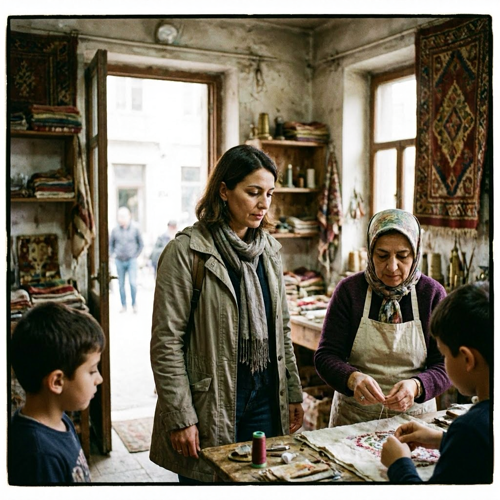 Kinder, Tradition und Handarbeiten: Charlotte Merz' Besuch in Ankara