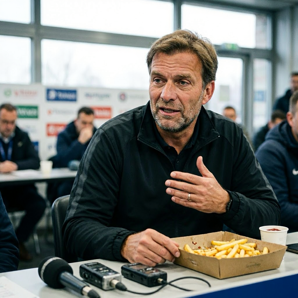 Klopps Konjunktiv: Warten auf den DFB und Pommes in der Pressebox