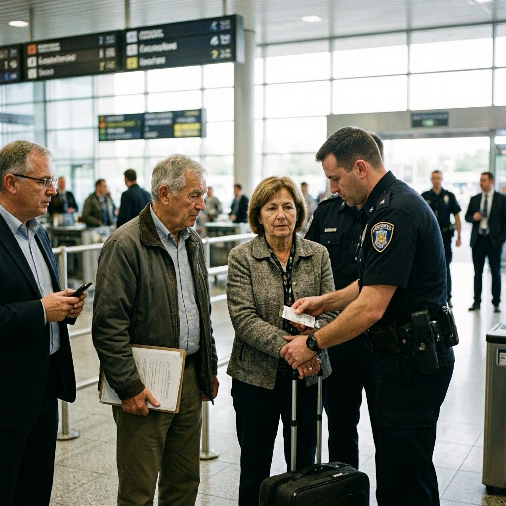 Liebesschwindlerin am Flughafen festgenommen: Senior betrogen und bestohlen