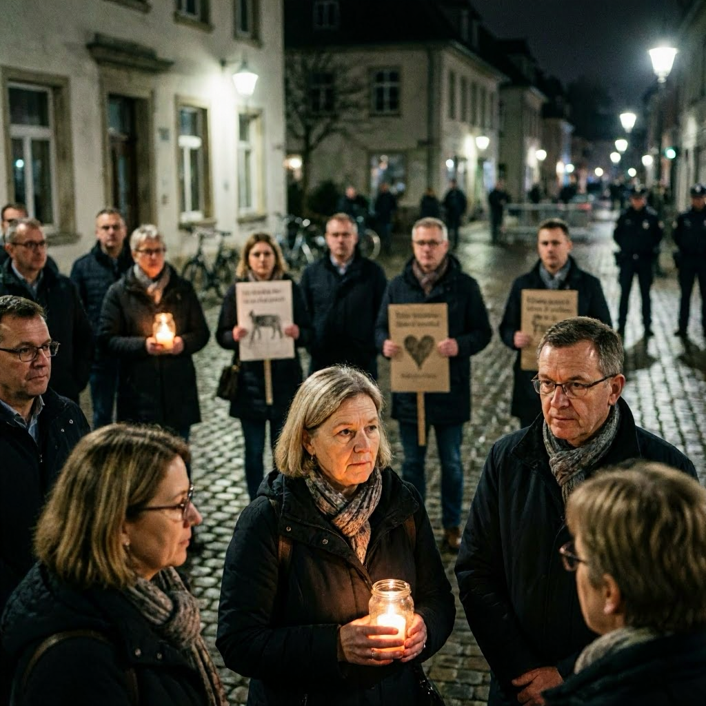 Mahnwache in Saalfeld: Für Jette und gequälte Tiere