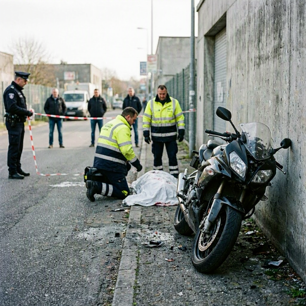 Mann stirbt bei Probefahrt mit Motorrad nach Crash gegen Wand