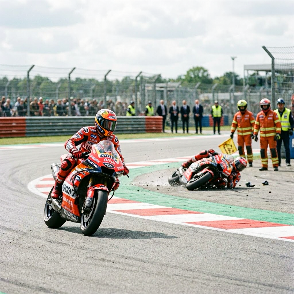 Márquez triumphiert beim Sachsenring-Sprint – WM-Zweiter erleidet schweren Sturz
