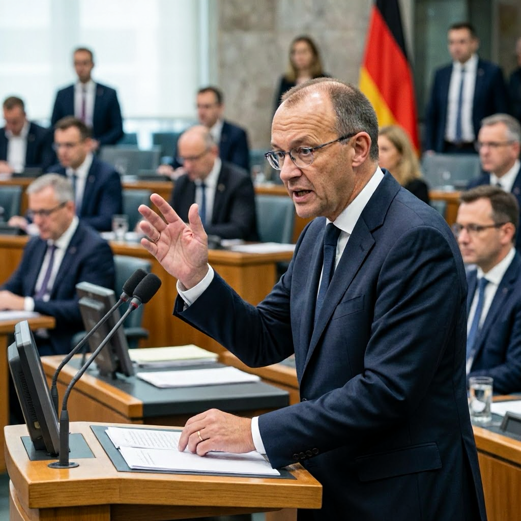Merz verteidigt Reformpläne in kämpferischer Regierungserklärung